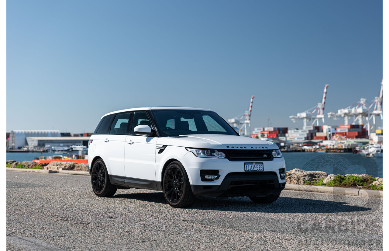 02/2017 Land Rover Range Rover Sport 3.0 TDV6 SE (AWD) LW MY17 4d Wagon Fuji White Turbo Diesel V6 3.0L