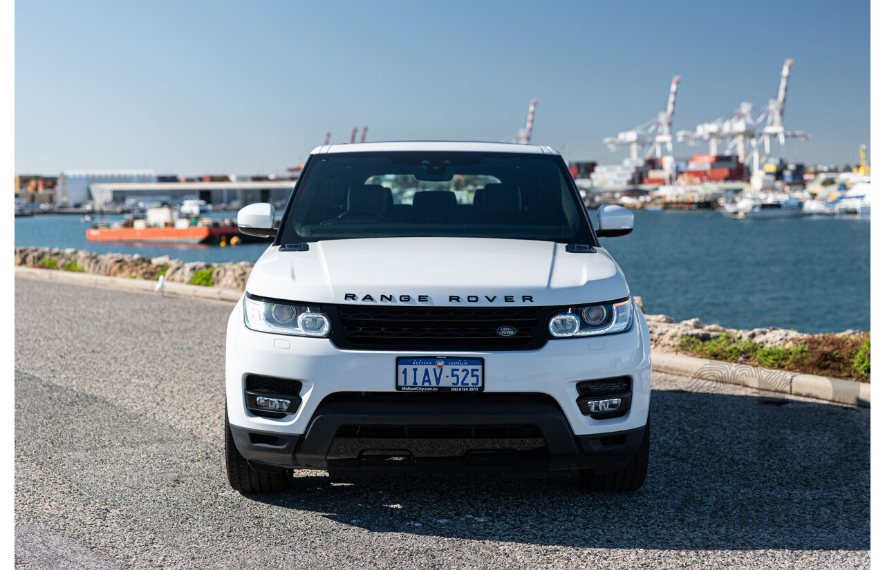 02/2017 Land Rover Range Rover Sport 3.0 TDV6 SE (AWD) LW MY17 4d Wagon Fuji White Turbo Diesel V6 3.0L