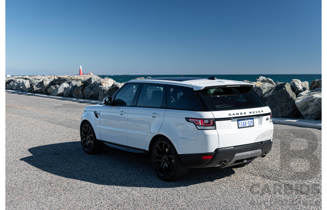 02/2017 Land Rover Range Rover Sport 3.0 TDV6 SE (AWD) LW MY17 4d Wagon Fuji White Turbo Diesel V6 3.0L
