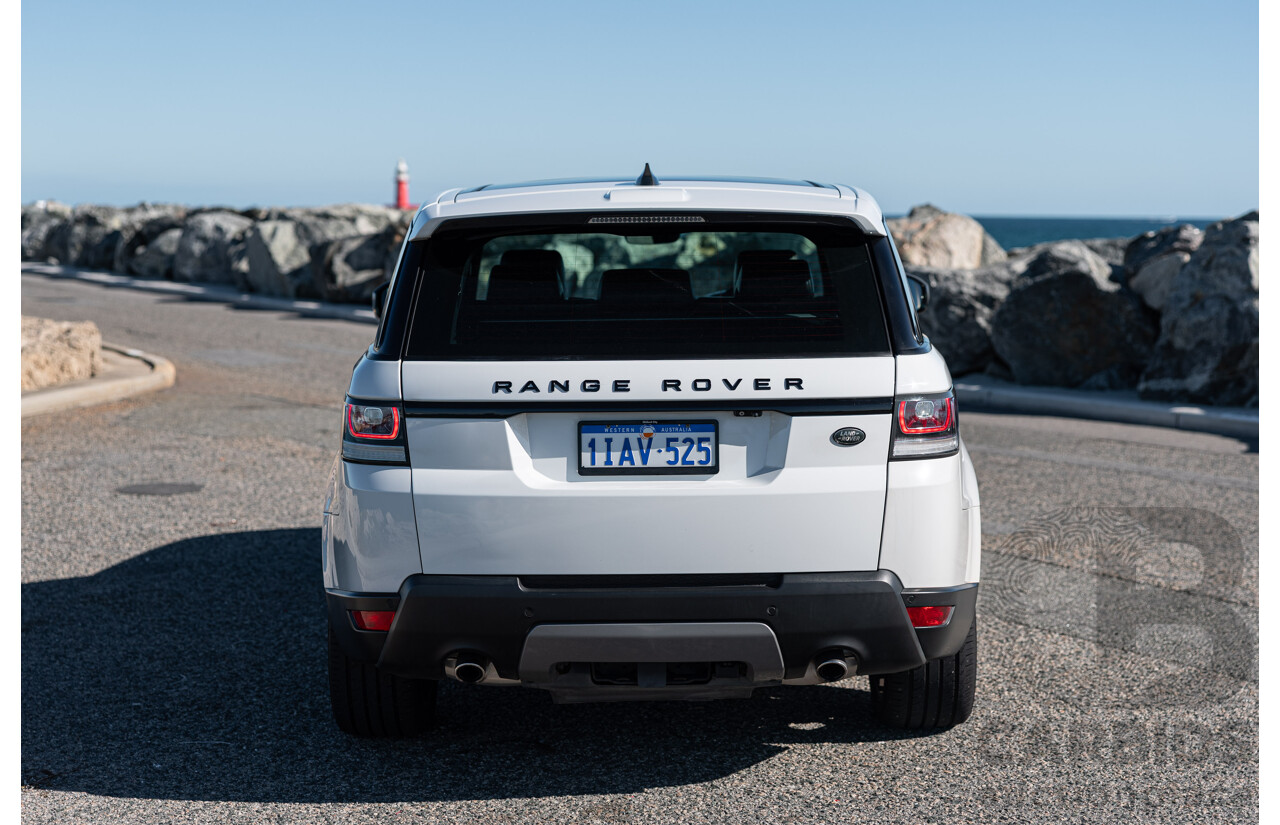 02/2017 Land Rover Range Rover Sport 3.0 TDV6 SE (AWD) LW MY17 4d Wagon Fuji White Turbo Diesel V6 3.0L