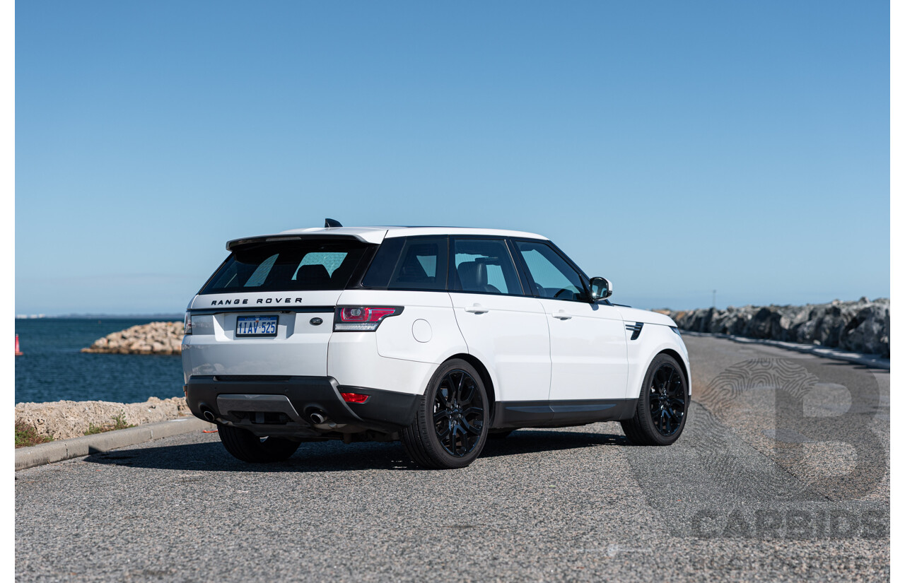 02/2017 Land Rover Range Rover Sport 3.0 TDV6 SE (AWD) LW MY17 4d Wagon Fuji White Turbo Diesel V6 3.0L