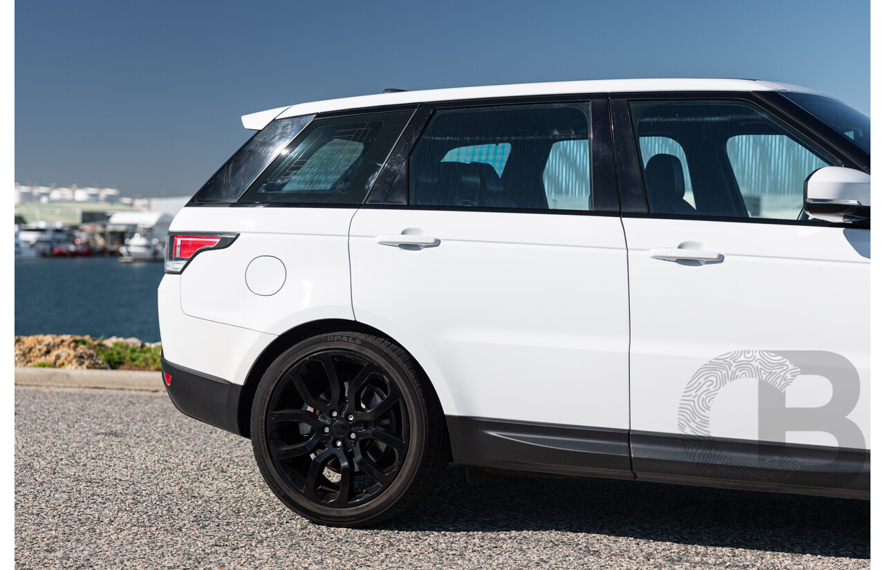 02/2017 Land Rover Range Rover Sport 3.0 TDV6 SE (AWD) LW MY17 4d Wagon Fuji White Turbo Diesel V6 3.0L