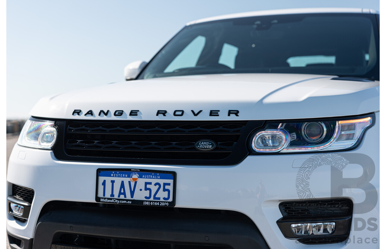 02/2017 Land Rover Range Rover Sport 3.0 TDV6 SE (AWD) LW MY17 4d Wagon Fuji White Turbo Diesel V6 3.0L