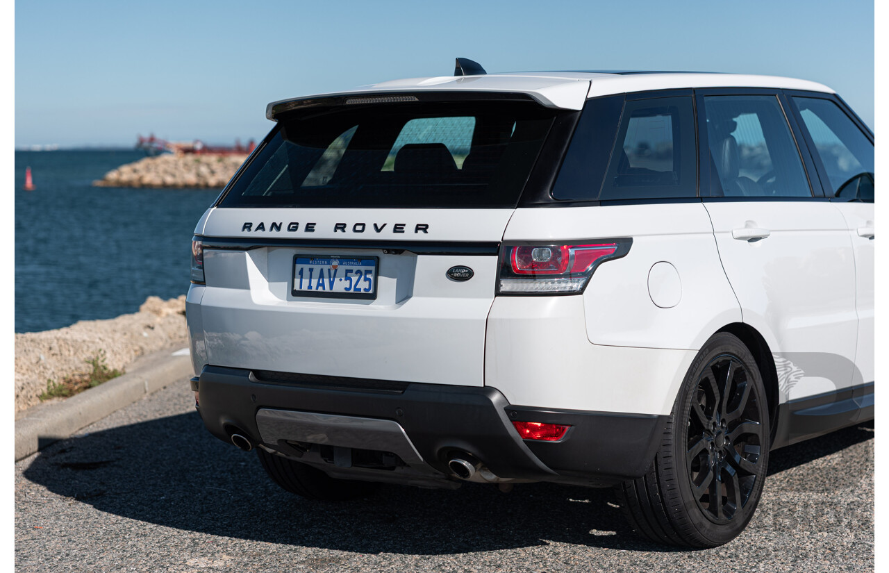 02/2017 Land Rover Range Rover Sport 3.0 TDV6 SE (AWD) LW MY17 4d Wagon Fuji White Turbo Diesel V6 3.0L