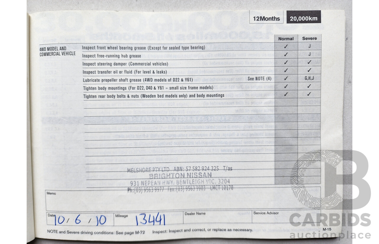 4/2009 Nissan X-Trail ST (4x4) T31 4d Wagon Gold 2.5L