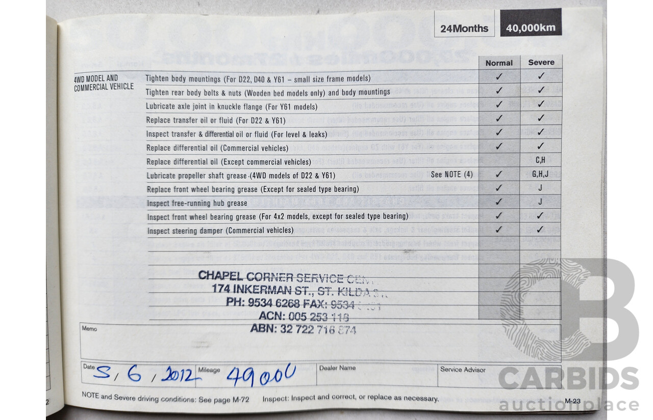 4/2009 Nissan X-Trail ST (4x4) T31 4d Wagon Gold 2.5L