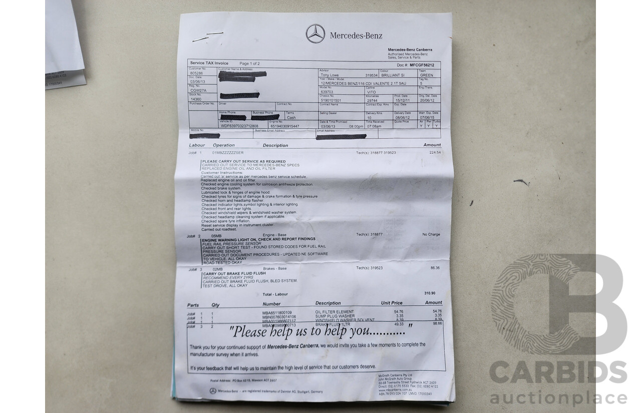 4/2012 Mercedes-Benz Valente   4d Wagon Silver 2.1L