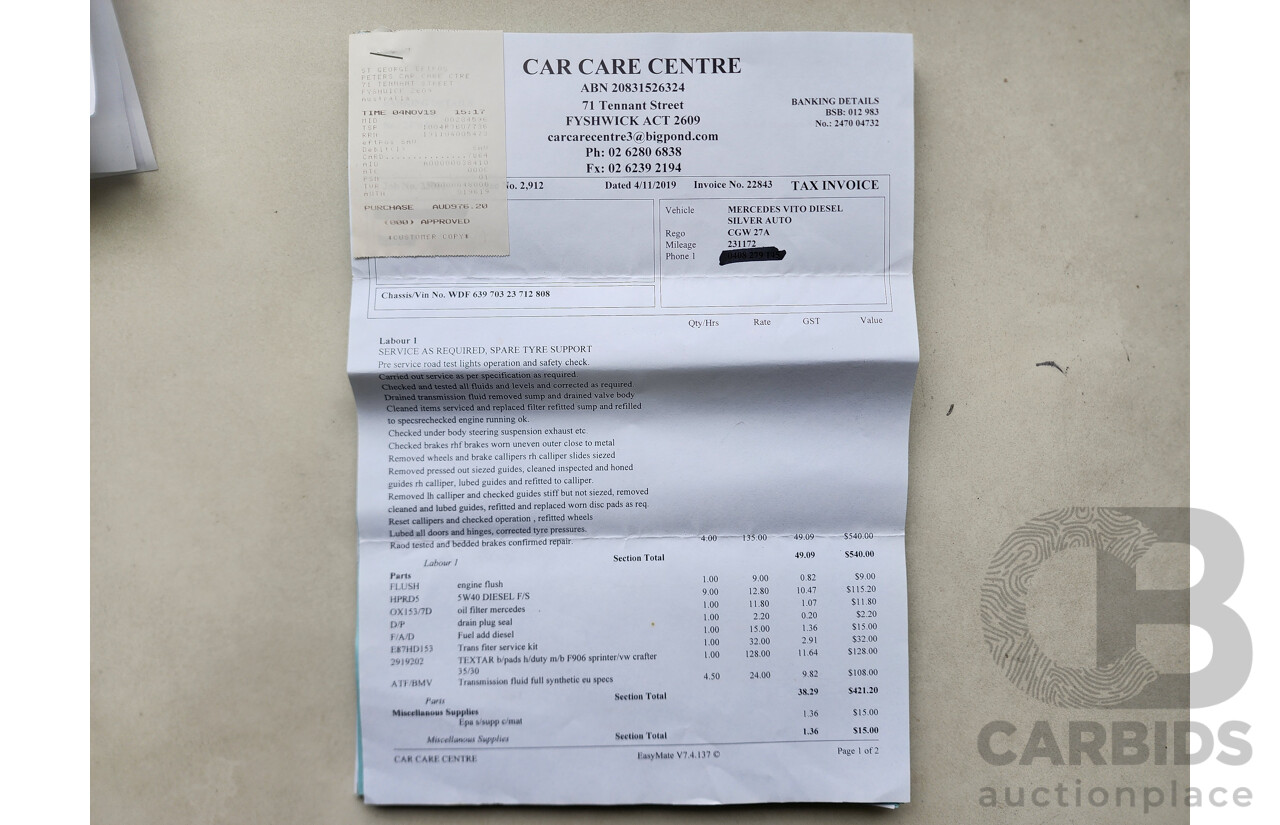 4/2012 Mercedes-Benz Valente   4d Wagon Silver 2.1L