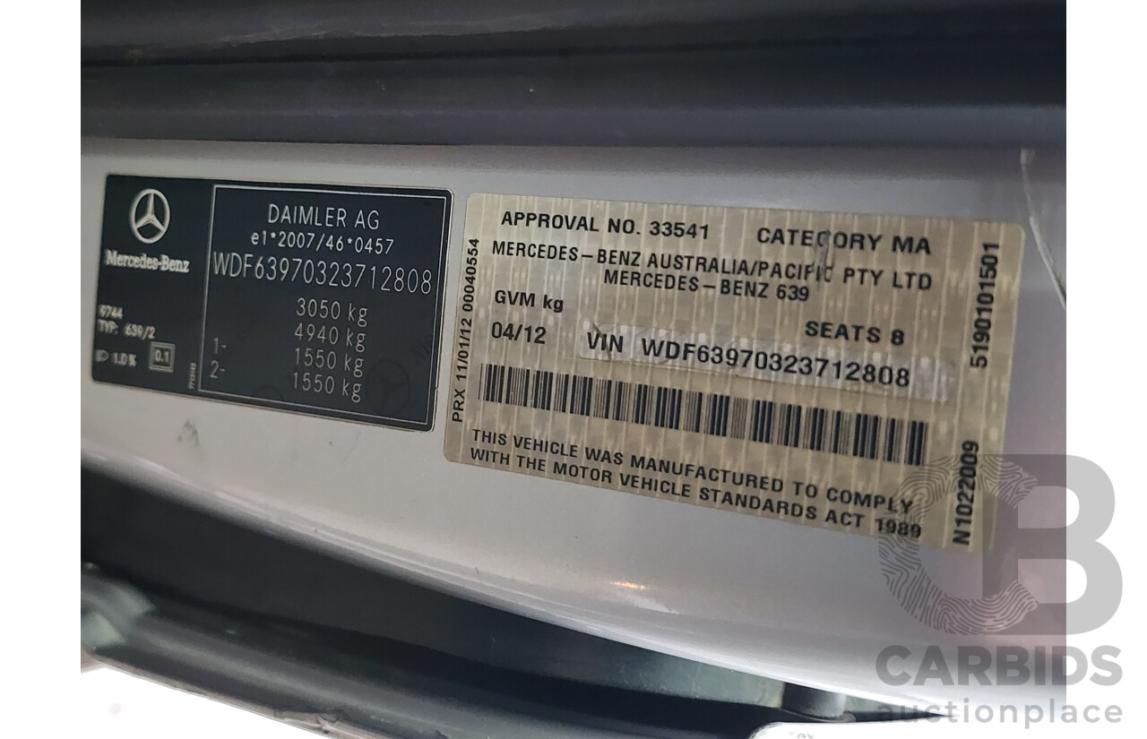4/2012 Mercedes-Benz Valente   4d Wagon Silver 2.1L