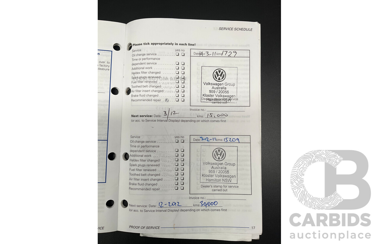 11/2010 Volkswagen Polo 66 TDI Comfortline 6R 5d Hatchback Ocean Blue Metallic Turbo Diesel 1.6L