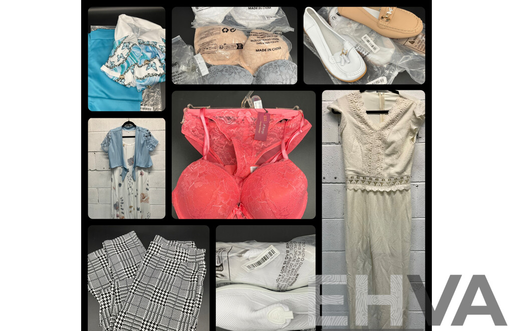 Assorted Women's Clothing, Shoes and Underwear - Lot of 11