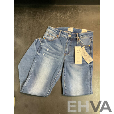 JUST JEANS Jeans Size (x5) and GHANDA T-Shirts (x2) - Lot of 7