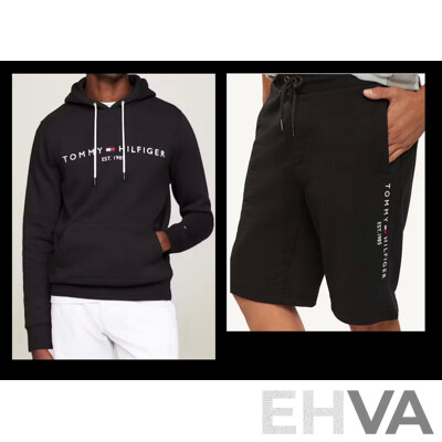 TOMMY HILFIGER Logo Hoodie and Sweatshorts Size XS - Lot of 2