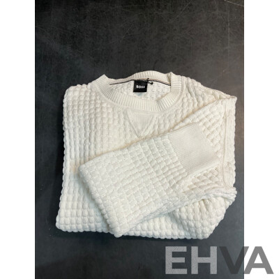 HUGO BOSS Shirts and Crewneck Sweater Size M and L, TOMMY JEANDS T-shirt Size S - Lot of 4