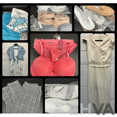 Assorted Women's Clothing, Shoes and Underwear - Lot of 11