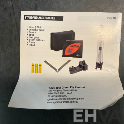 LUFKIN LCL4 Multi-Line Laser & Tripod