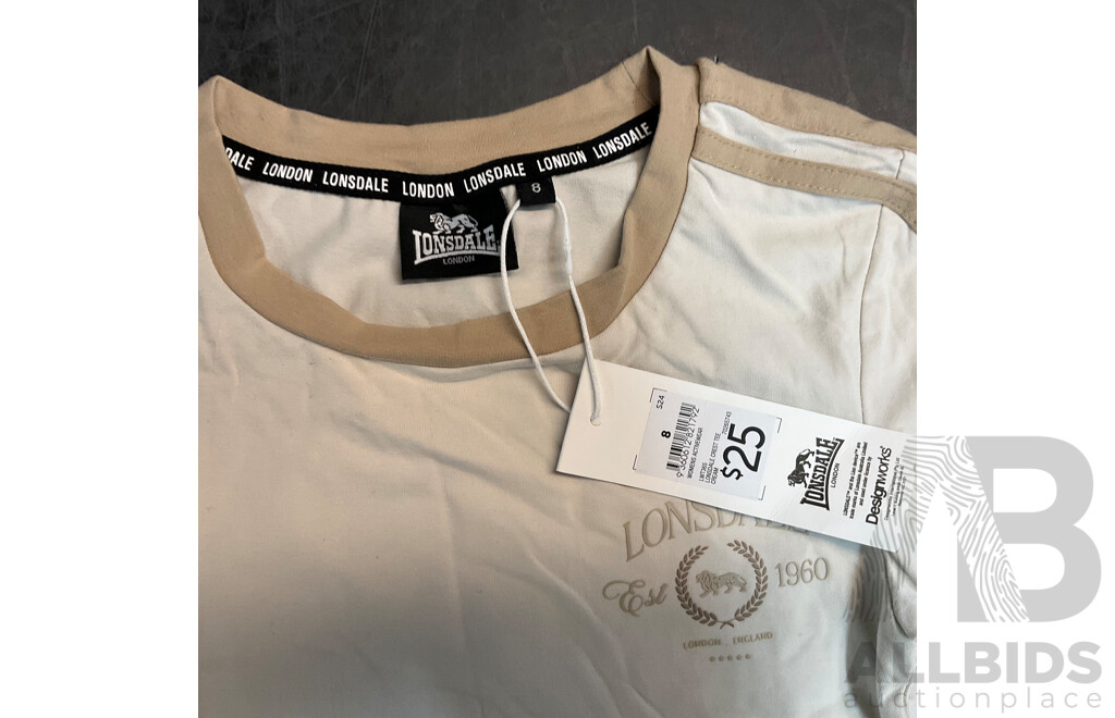 Assorted Pyjama Set, Short, T-shirt Included Target, Lonsdale, Peteralexander and More - Size S,XS, Youth 16, 6, 8