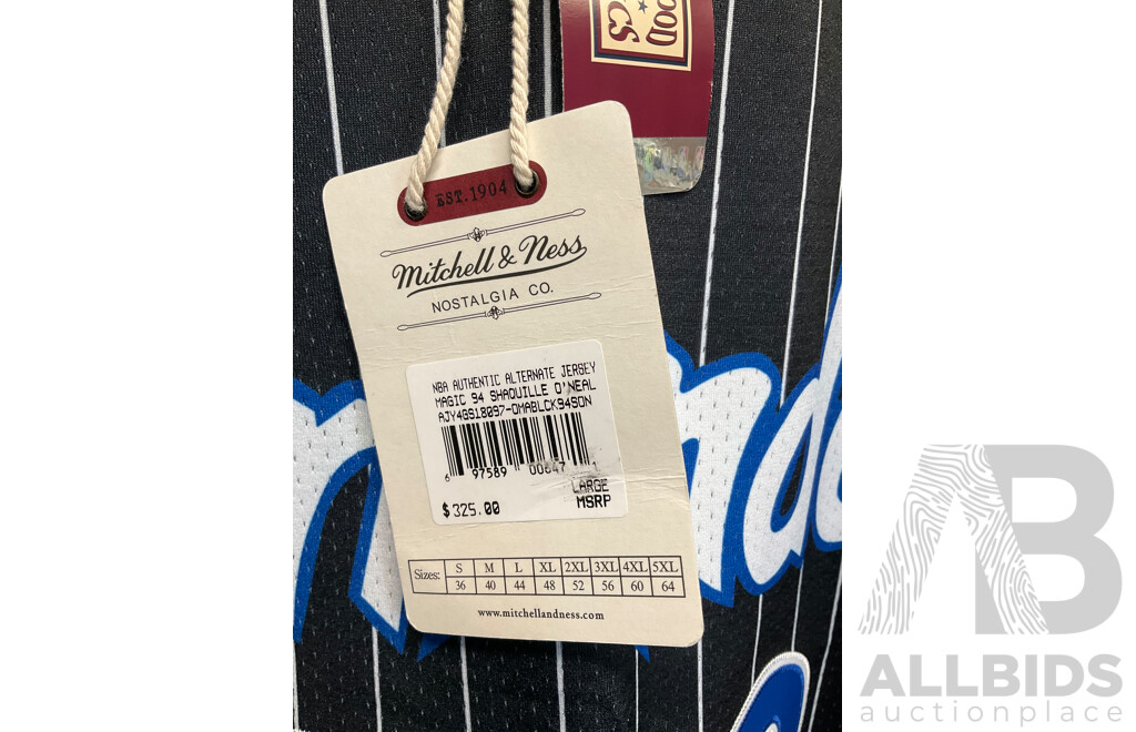 MITHCELL & NESS Orlando Magic 94-95 Shaquille O'Neal Jersey Size Large