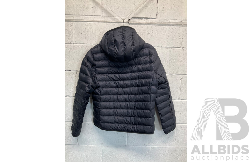 LACOSTE Hood Quilted Light Puffer Jacket Size Medium