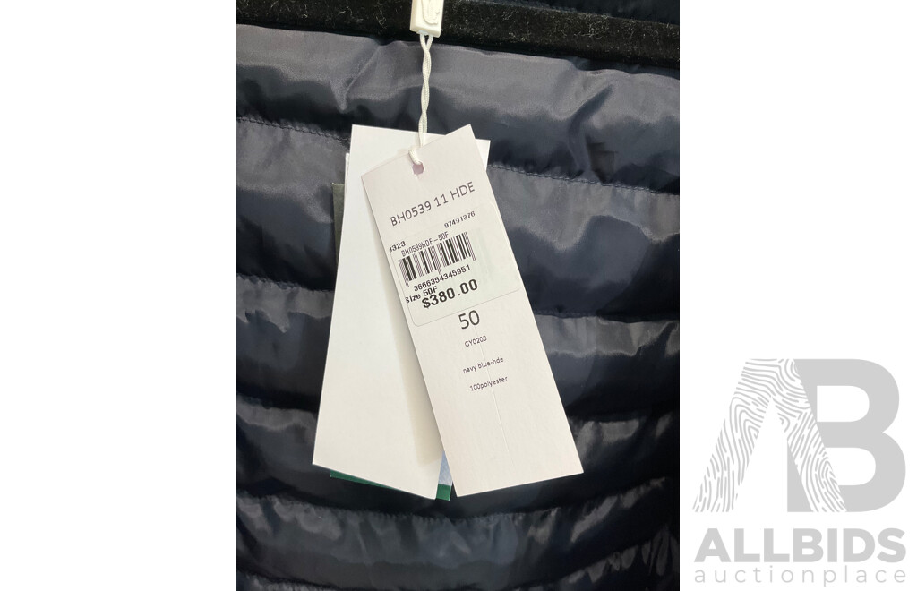 LACOSTE Hood Quilted Light Puffer Jacket Size Medium