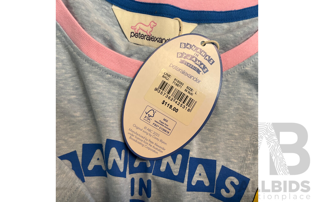 POLO Classic Fit Men's Polo Shirt - Size S & Peteralexander Bananas in Pyjamas Set - Size L - Lot of 2