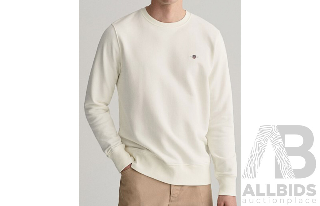 GANT Shield Logo Crew Neck Sweatshirt Size 2XL