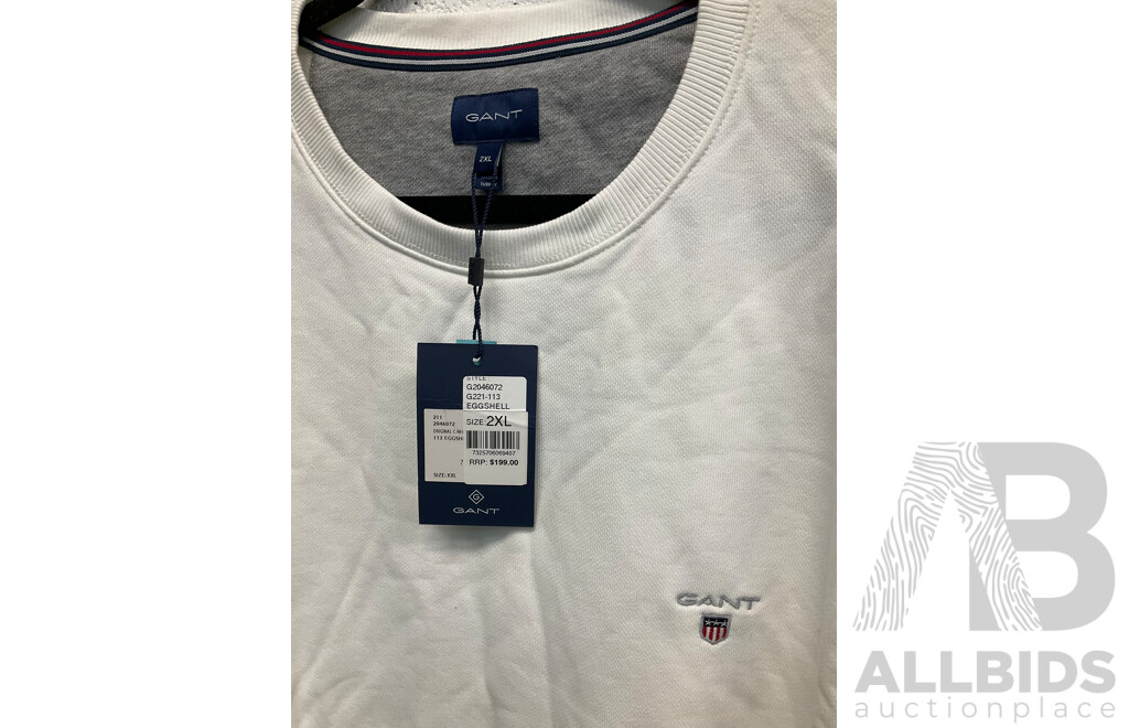 GANT Shield Logo Crew Neck Sweatshirt Size 2XL