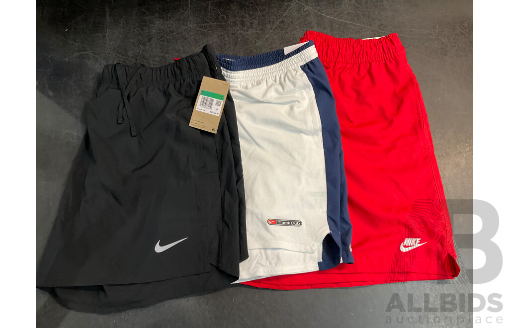 Assorted NIKE Shorts Size L and XL - Lot of 3