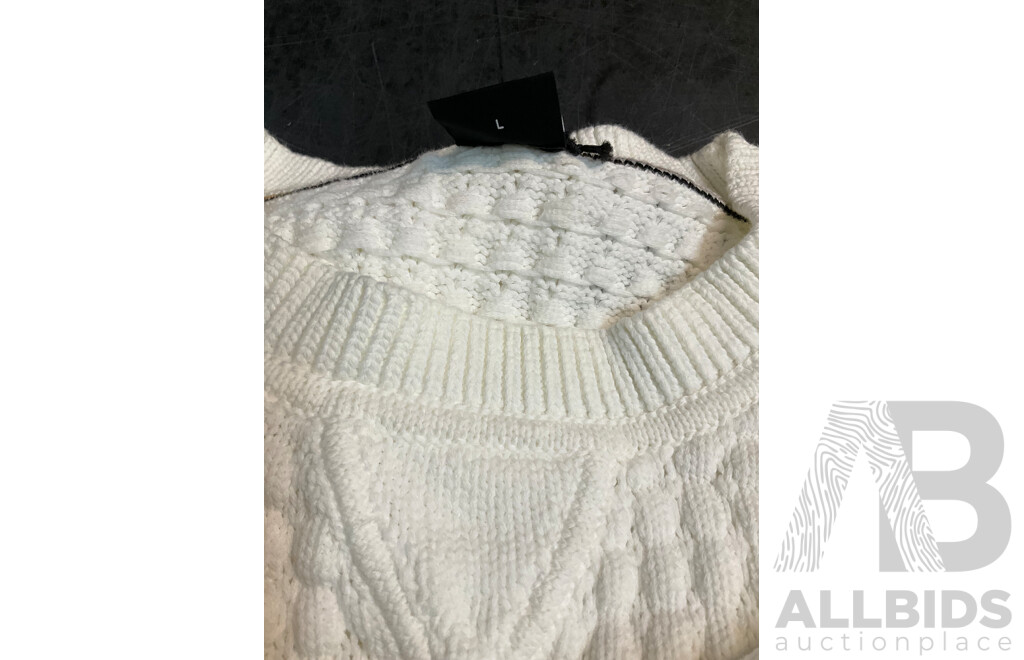HUGO BOSS Shirts and Crewneck Sweater Size M and L, TOMMY JEANDS T-shirt Size S - Lot of 4