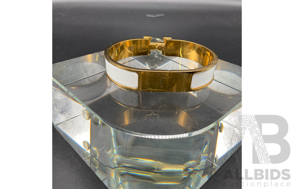 H White Women's Bracelet Branded Hermes
