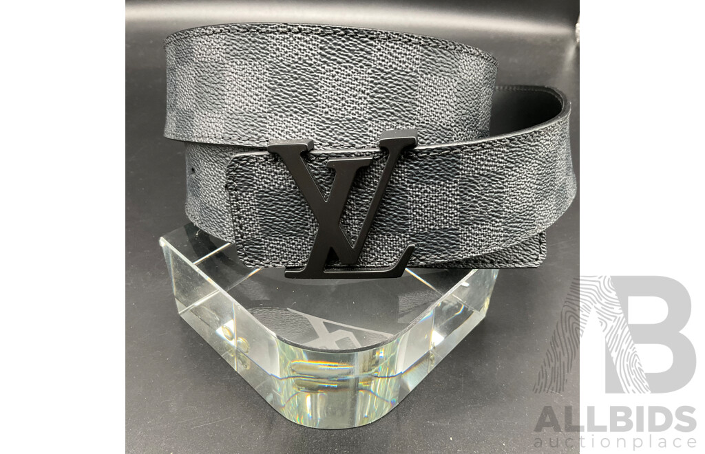 Black Damier Belt Branded Louis Vuitton