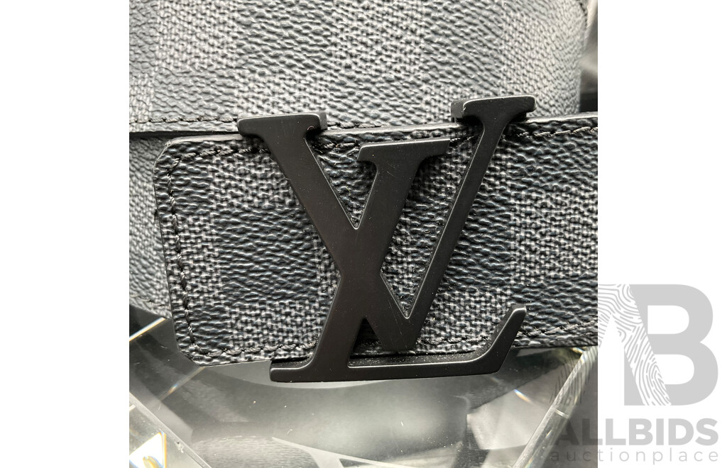 Black Damier Belt Branded Louis Vuitton