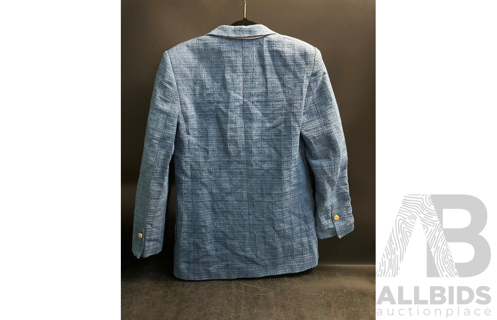 Sandro Jacquard Denim Jacket Size 34