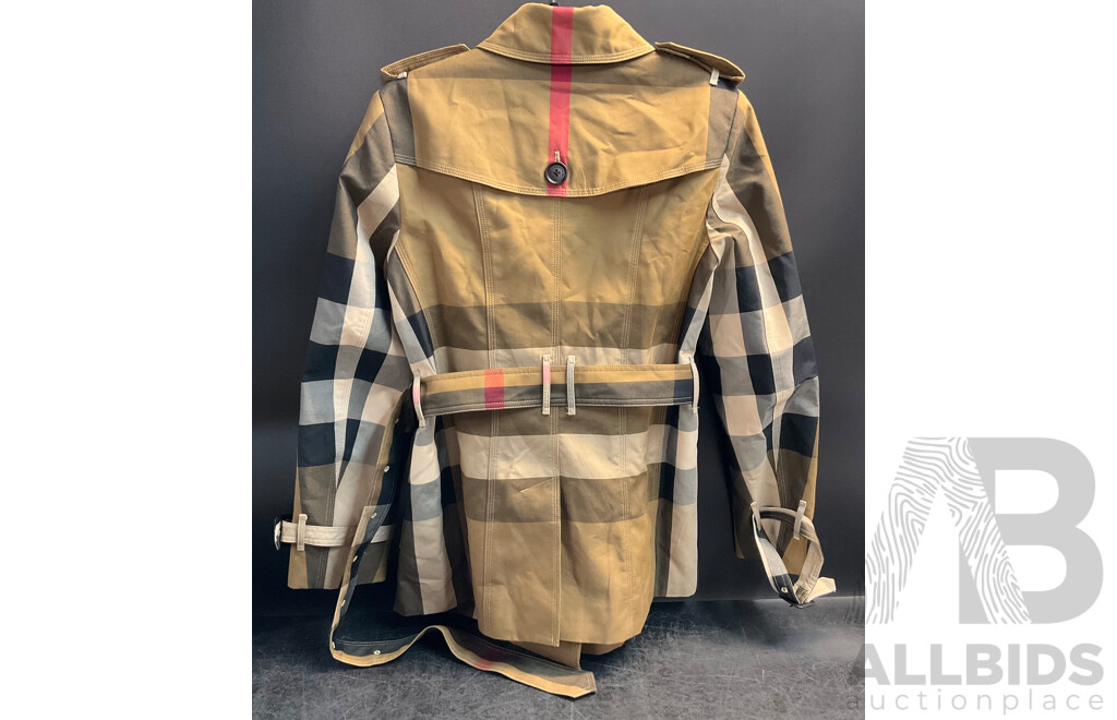 Women's Beige Coat Branded Burberry - Size 38