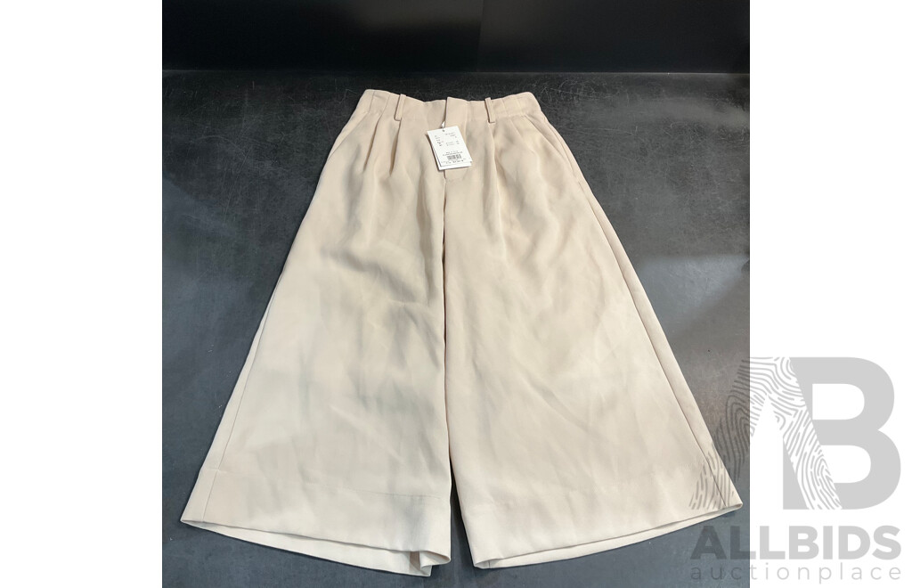 CLANE Ivory Wide-Leg Pants - Size 0