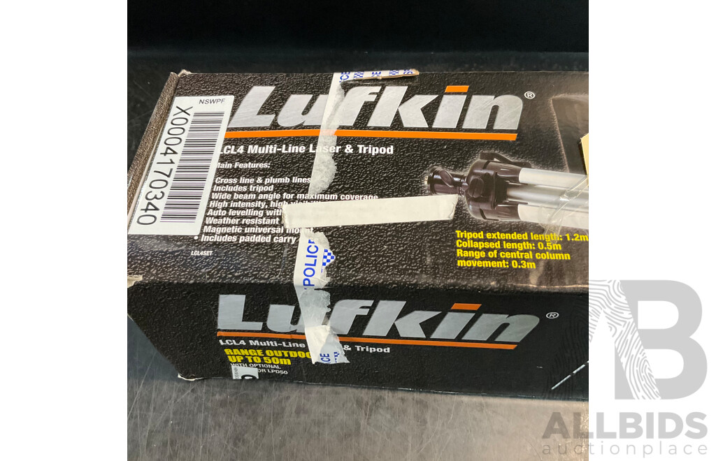LUFKIN LCL4 Multi-Line Laser & Tripod
