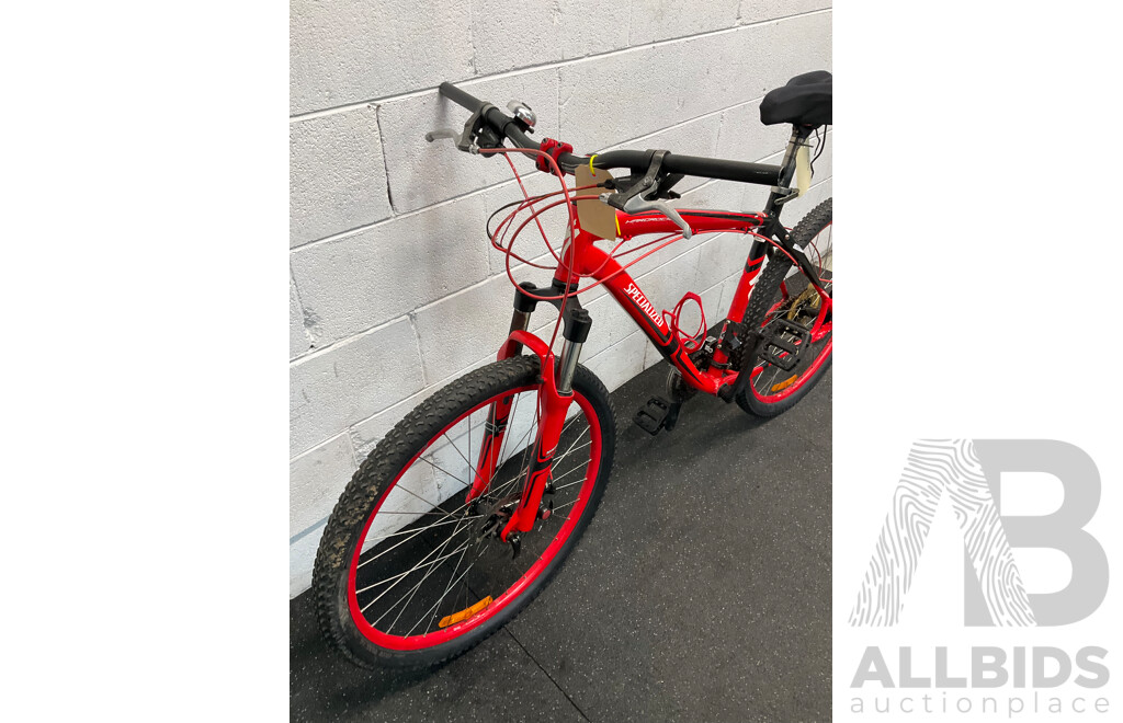 Specialized Hardrock Red Mountain Bike (49cm Frame)