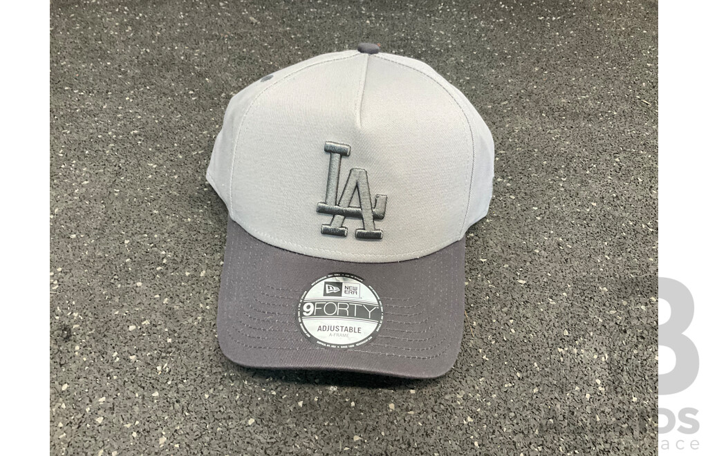Assorted Hats and Bags Including New Era, Mitchell and Ness - Lot of 5