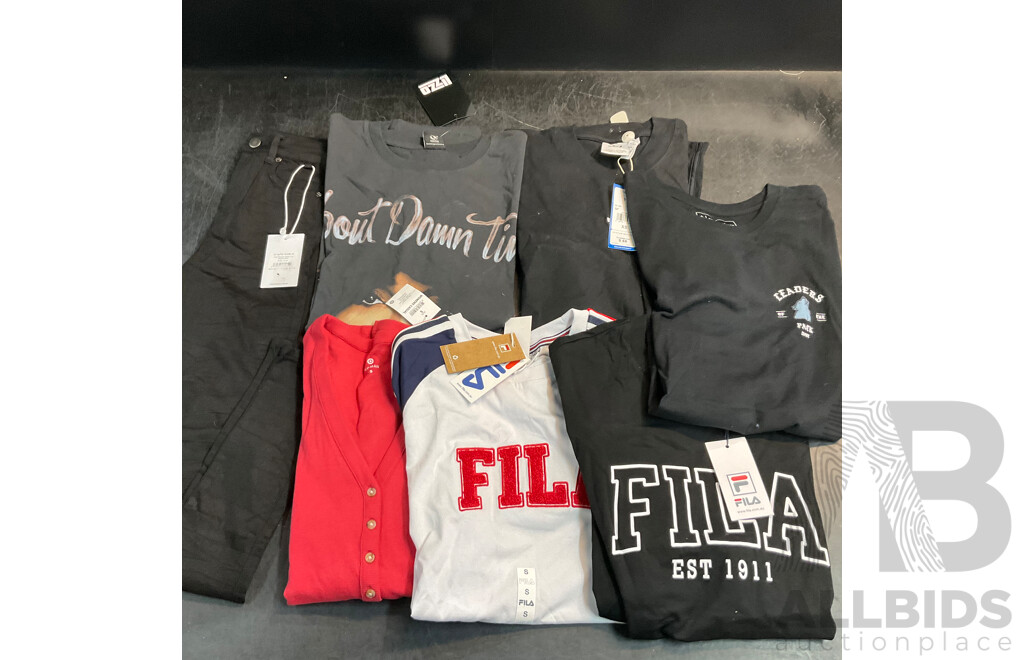 FILA T-shirts & Assorted T-shirt/ Pants/ Top - Size XS/S/8