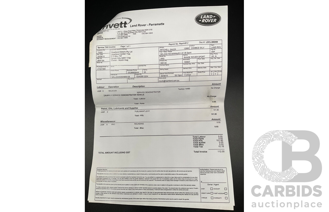8/2005 Land Rover Range Rover Sport 4.4 V8 4d Wagon Zambezi Silver Metallic V8 4.4L