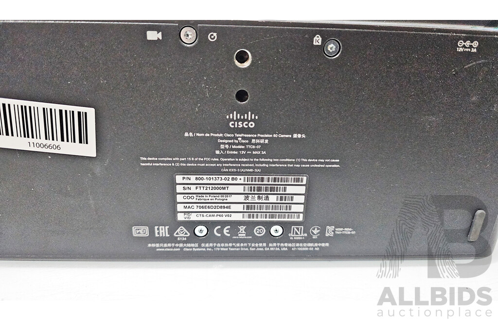 Cisco (TTC8-10) Webex Room Kit Plus W/ Additional Accessories