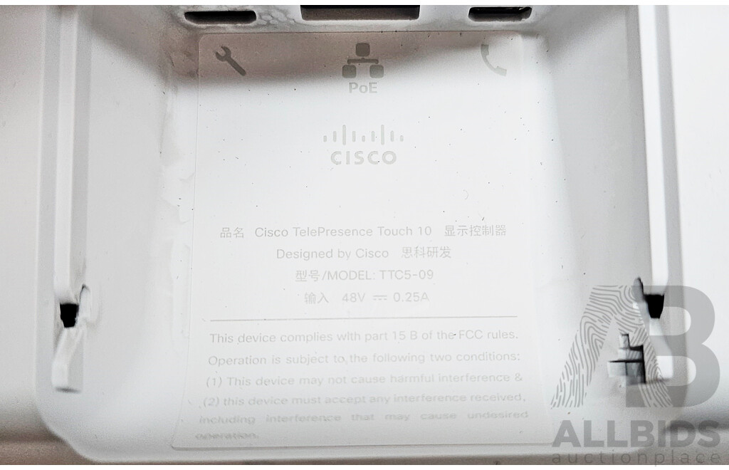 Cisco (TTC7-26) Webex Room Kit Mini W/ TelePresence Touch 10 Tablet