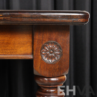 Edwardian Oak Seven Piece Dining Suite