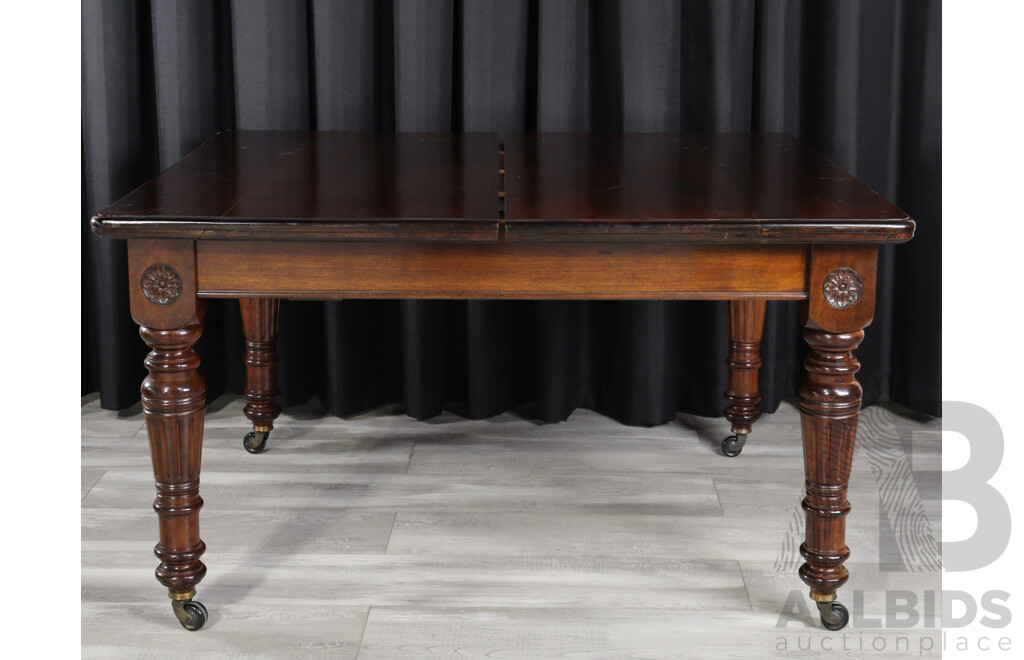 Edwardian Oak Seven Piece Dining Suite