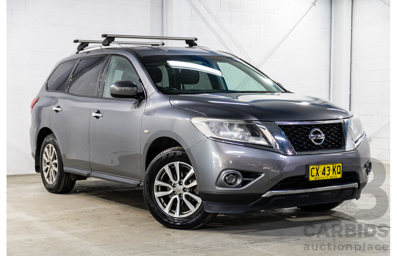 10/2016 Nissan Pathfinder ST (4x2) FWD R52 MY15 Upgrade 4d Wagon Gun Metallic Grey V6 3.5L - 7 Seater