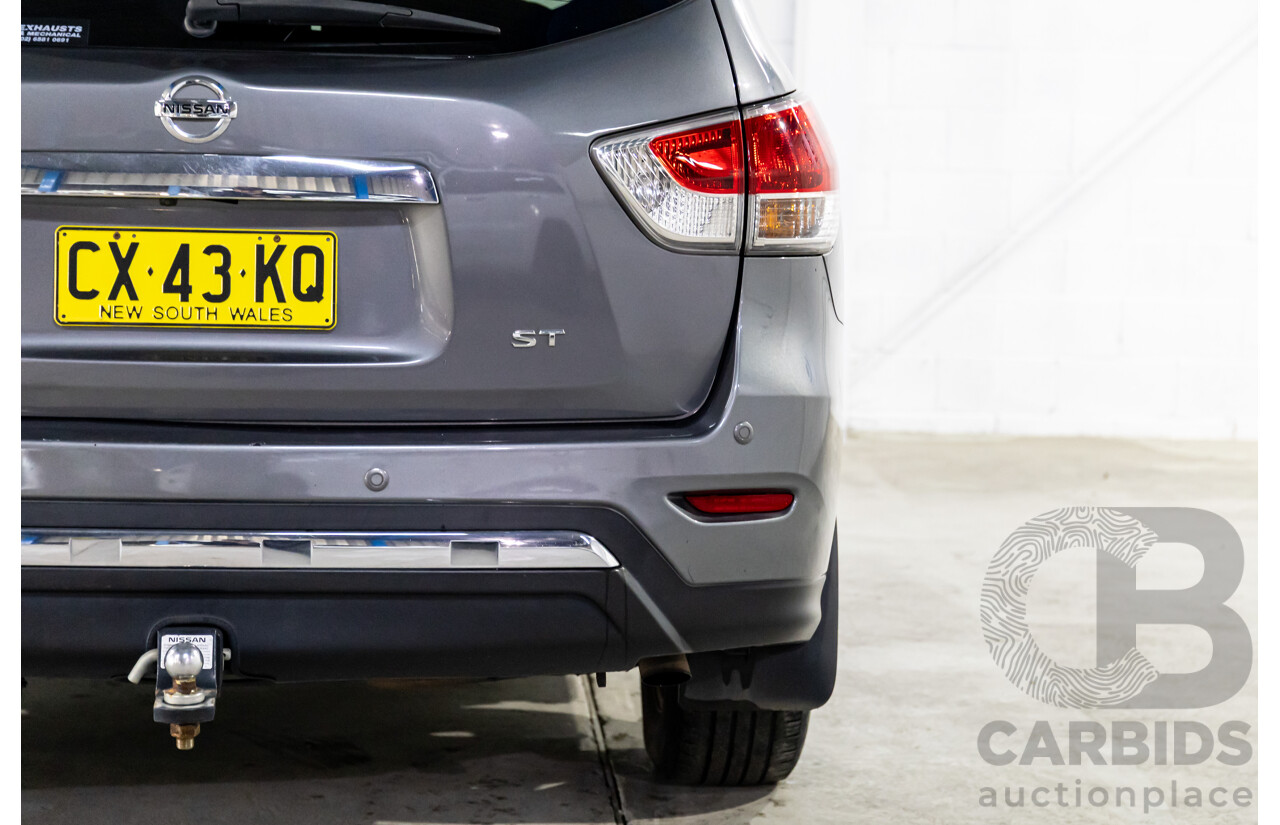 10/2016 Nissan Pathfinder ST (4x2) FWD R52 MY15 Upgrade 4d Wagon Gun Metallic Grey V6 3.5L - 7 Seater