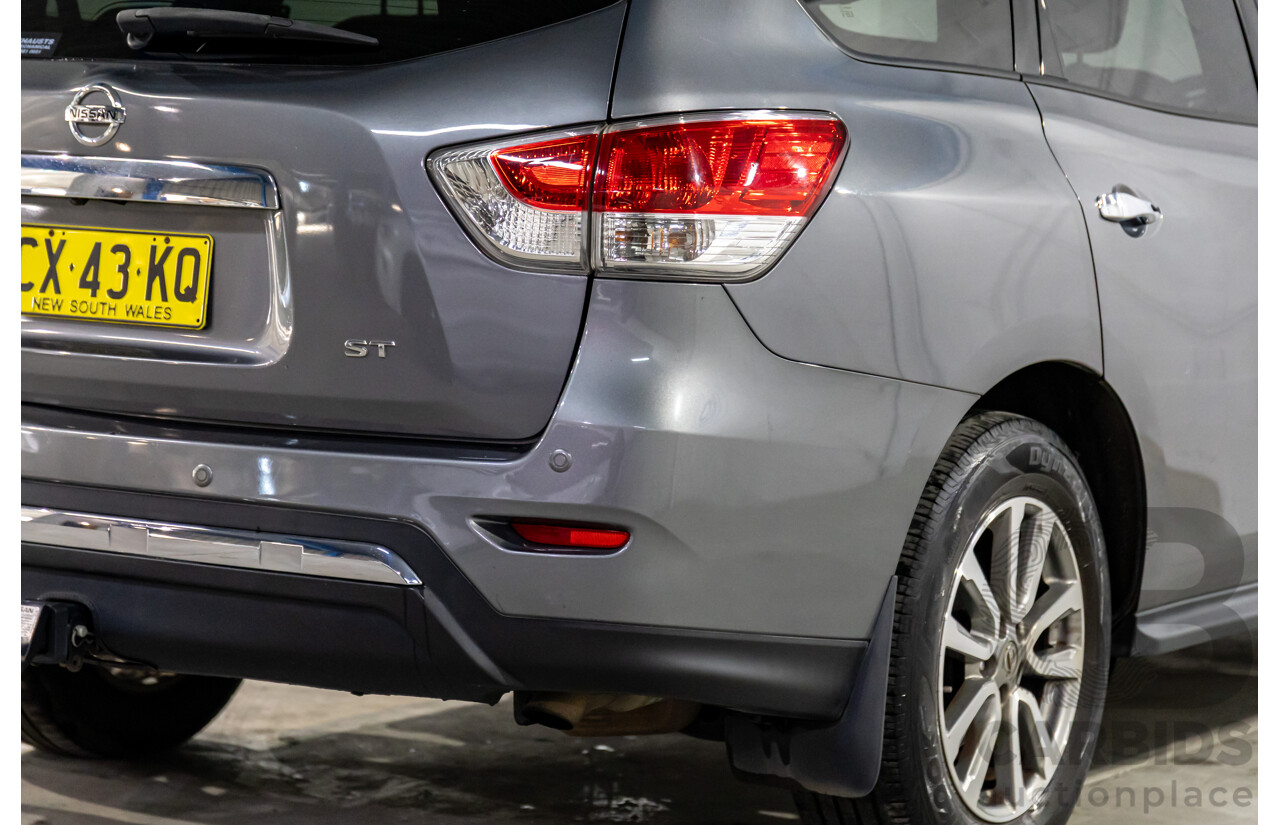 10/2016 Nissan Pathfinder ST (4x2) FWD R52 MY15 Upgrade 4d Wagon Gun Metallic Grey V6 3.5L - 7 Seater