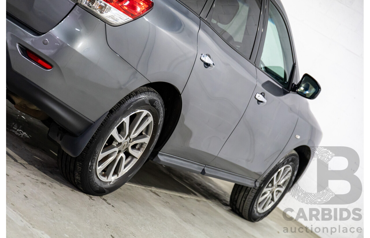 10/2016 Nissan Pathfinder ST (4x2) FWD R52 MY15 Upgrade 4d Wagon Gun Metallic Grey V6 3.5L - 7 Seater