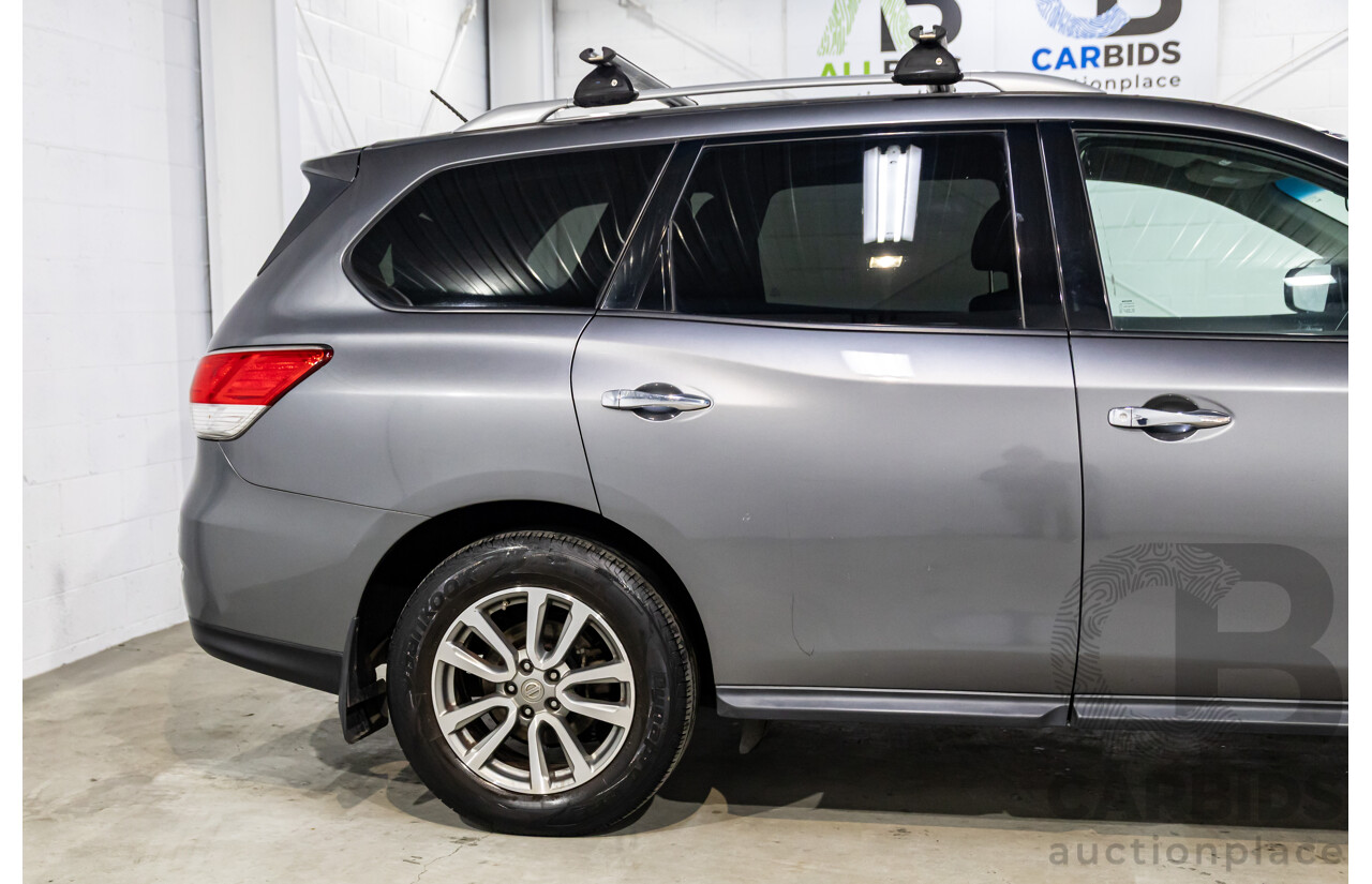 10/2016 Nissan Pathfinder ST (4x2) FWD R52 MY15 Upgrade 4d Wagon Gun Metallic Grey V6 3.5L - 7 Seater