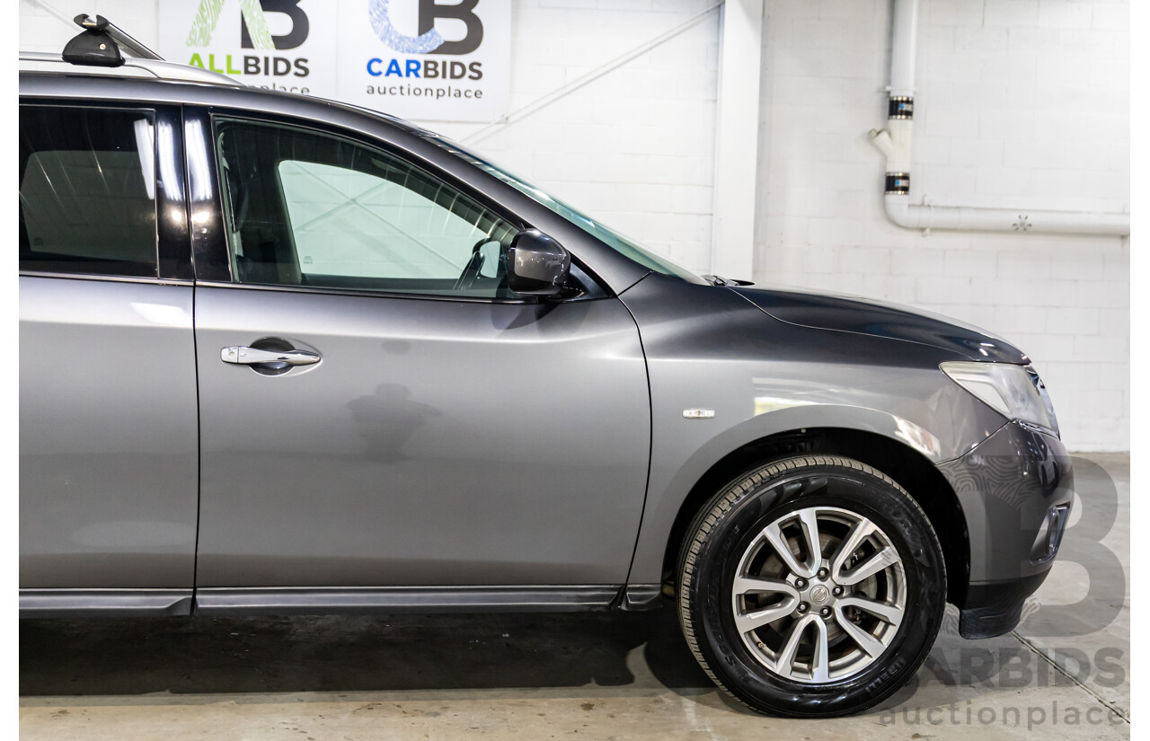 10/2016 Nissan Pathfinder ST (4x2) FWD R52 MY15 Upgrade 4d Wagon Gun Metallic Grey V6 3.5L - 7 Seater